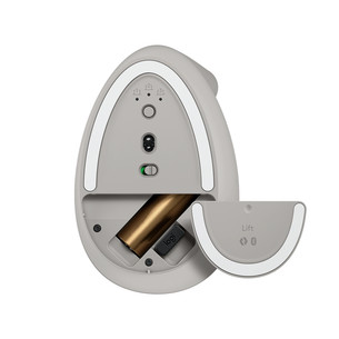 Logitech Lift Vertical Ergonomic, pilka - Belaidė pelė