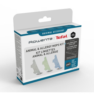Tefal Animal & Allergy, 3 pcs - Replaceable mopping microfiber cloths for Xplorer 220 & 220+/ 240 AI & 240 AI+ ZR294001