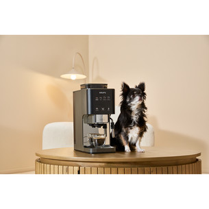 Krups Coffee Crush Experience, juodas/sidabro spalvos - Kavos aparatas