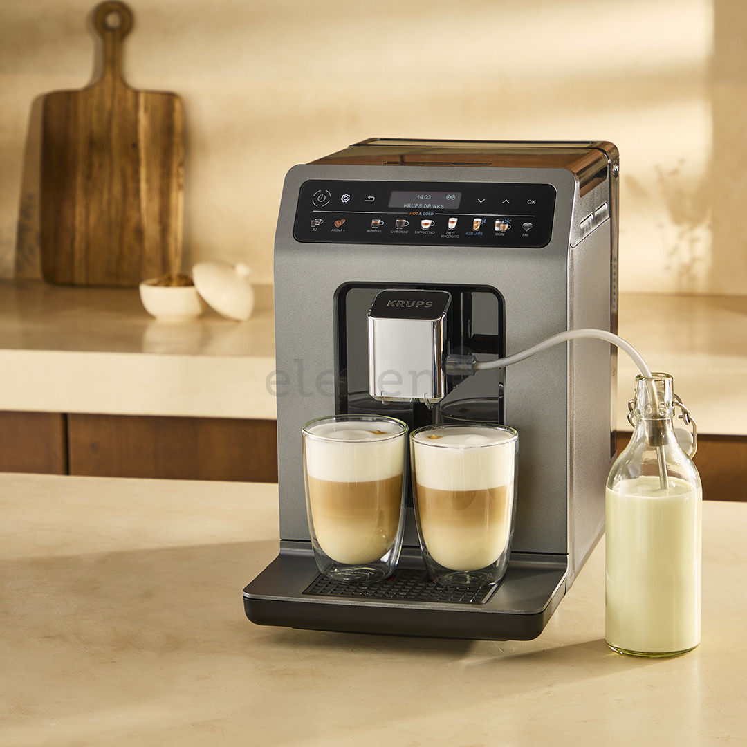 Krups Evidence Hot & Cold, tamsiai pilkas - Kavos aparatas