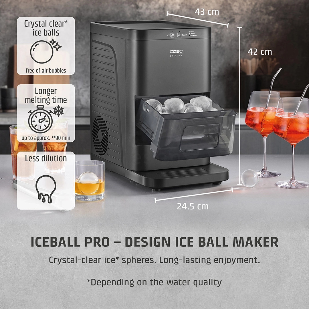Caso IceBall Pro, matte black - Ice ball maker