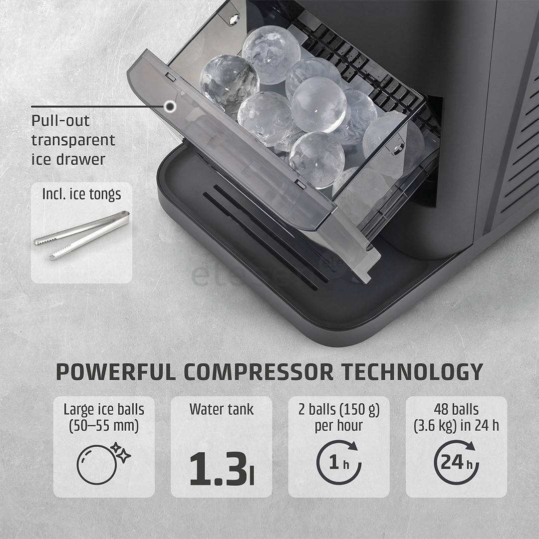 Caso IceBall Pro, matte black - Ice ball maker