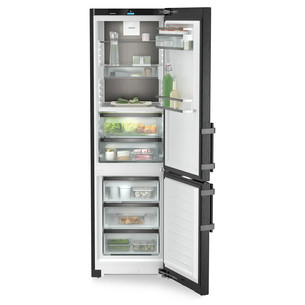 Liebherr, NoFrost, 362 l, aukštis 202 cm, juodo nerūdijančio plieno - Šaldytuvas