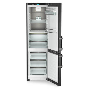 Liebherr, NoFrost, 362 l, aukštis 202 cm, juodo nerūdijančio plieno - Šaldytuvas