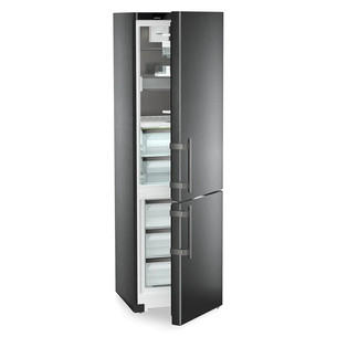 Liebherr, NoFrost, 362 l, aukštis 202 cm, juodo nerūdijančio plieno - Šaldytuvas