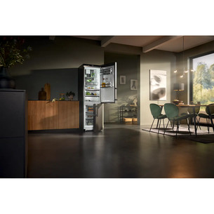 Liebherr, NoFrost, 362 l, aukštis 202 cm, juodo nerūdijančio plieno - Šaldytuvas