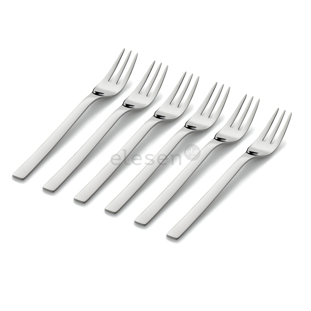 WMF Nuova, 6-piece set, stainless steel - Cake fork set