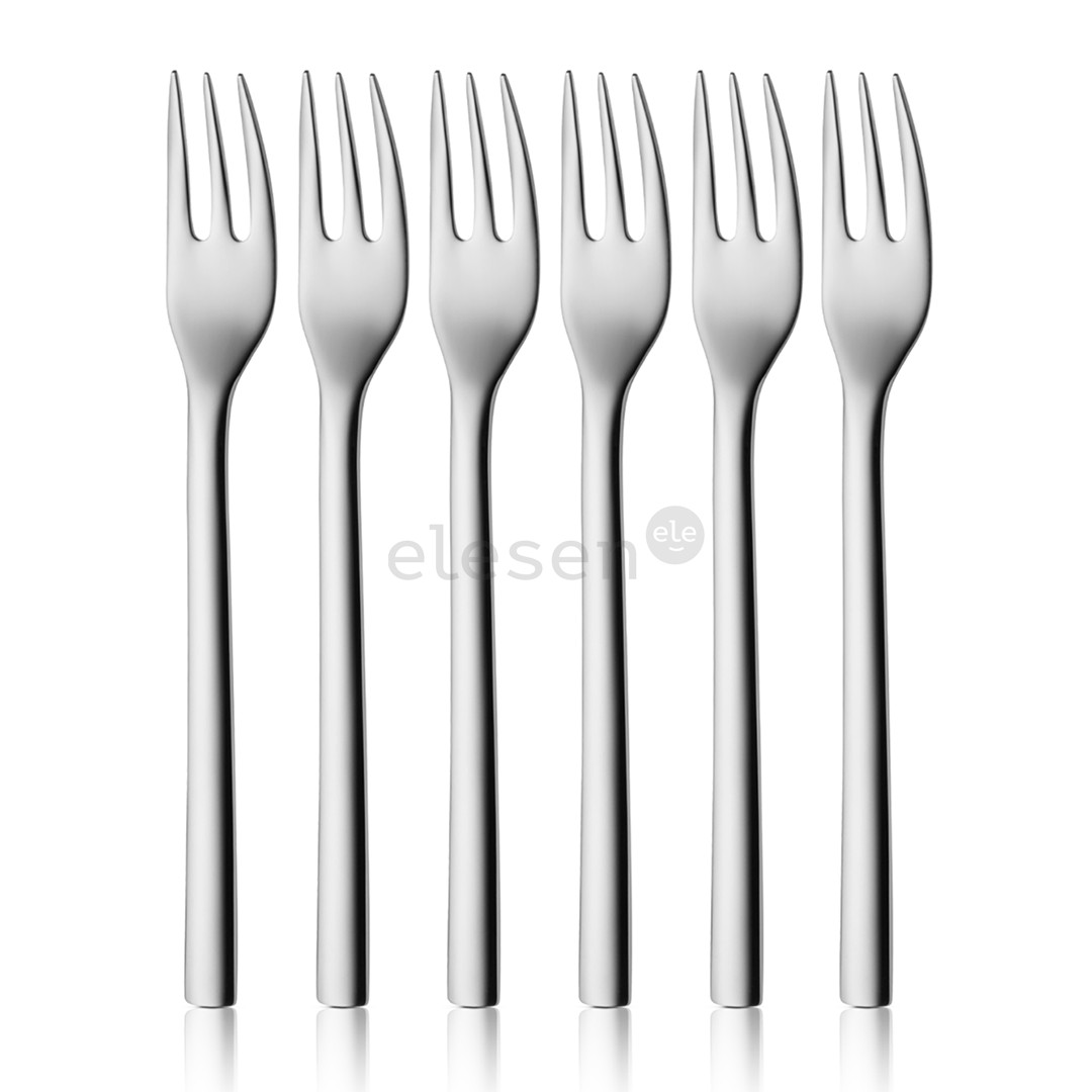 WMF Nuova, 6-piece set, stainless steel - Cake fork set