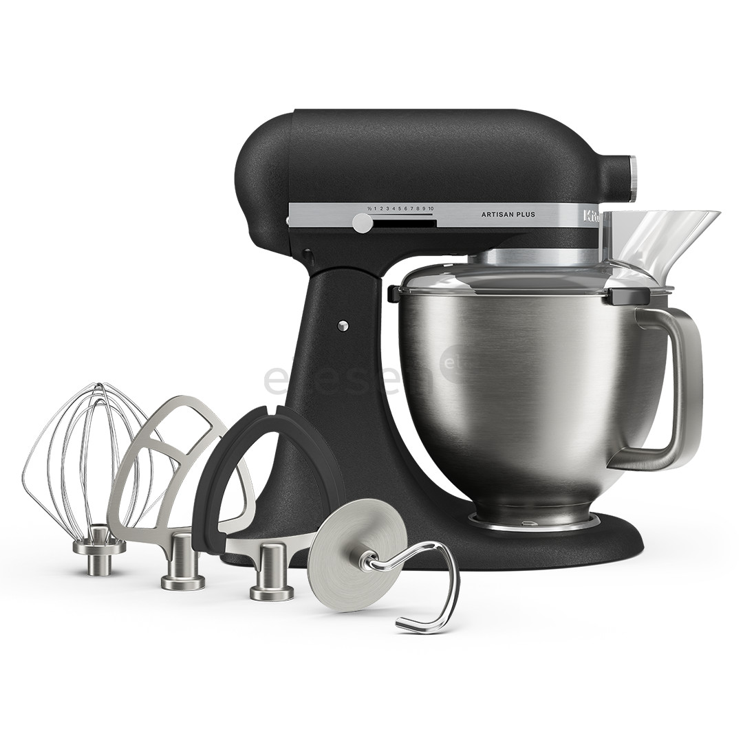 KitchenAid Artisan Plus, 4,7 L, juodas - Virtuvinis kombainas