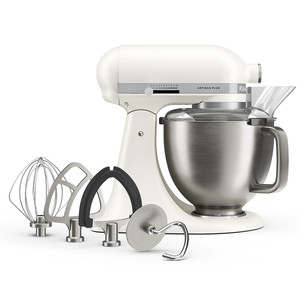 KitchenAid Artisan Plus, 4,7 L, baltas - Virtuvinis kombainas 5KSM50PKVEPL