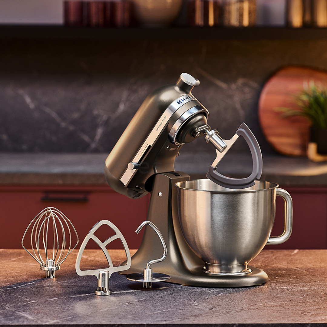 KitchenAid Artisan Plus, 4,7 L, rudas - Virtuvinis kombainas