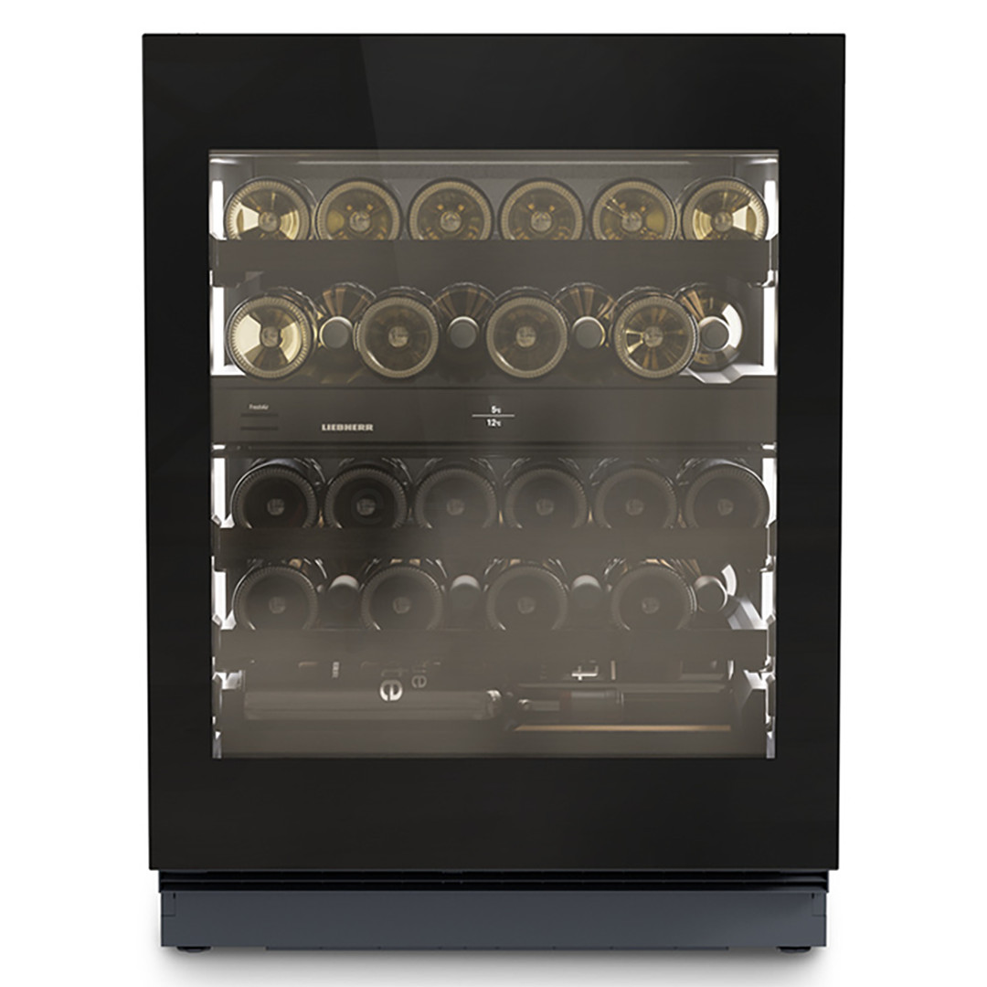 Liebherr Vinidor Selection, 32 buteliai, aukštis 82 cm, juodas - Įmontuojamas vyno šaldytuvas