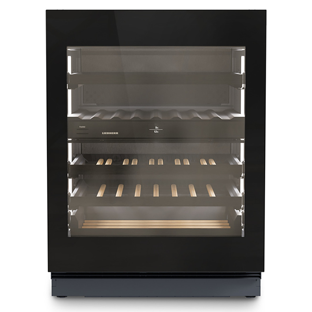Liebherr Vinidor Selection, 32 buteliai, aukštis 82 cm, juodas - Įmontuojamas vyno šaldytuvas