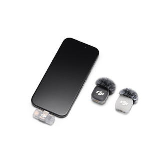 Dji Mic Mini 2, 2TX 1MRX, gray - Wireless microphone