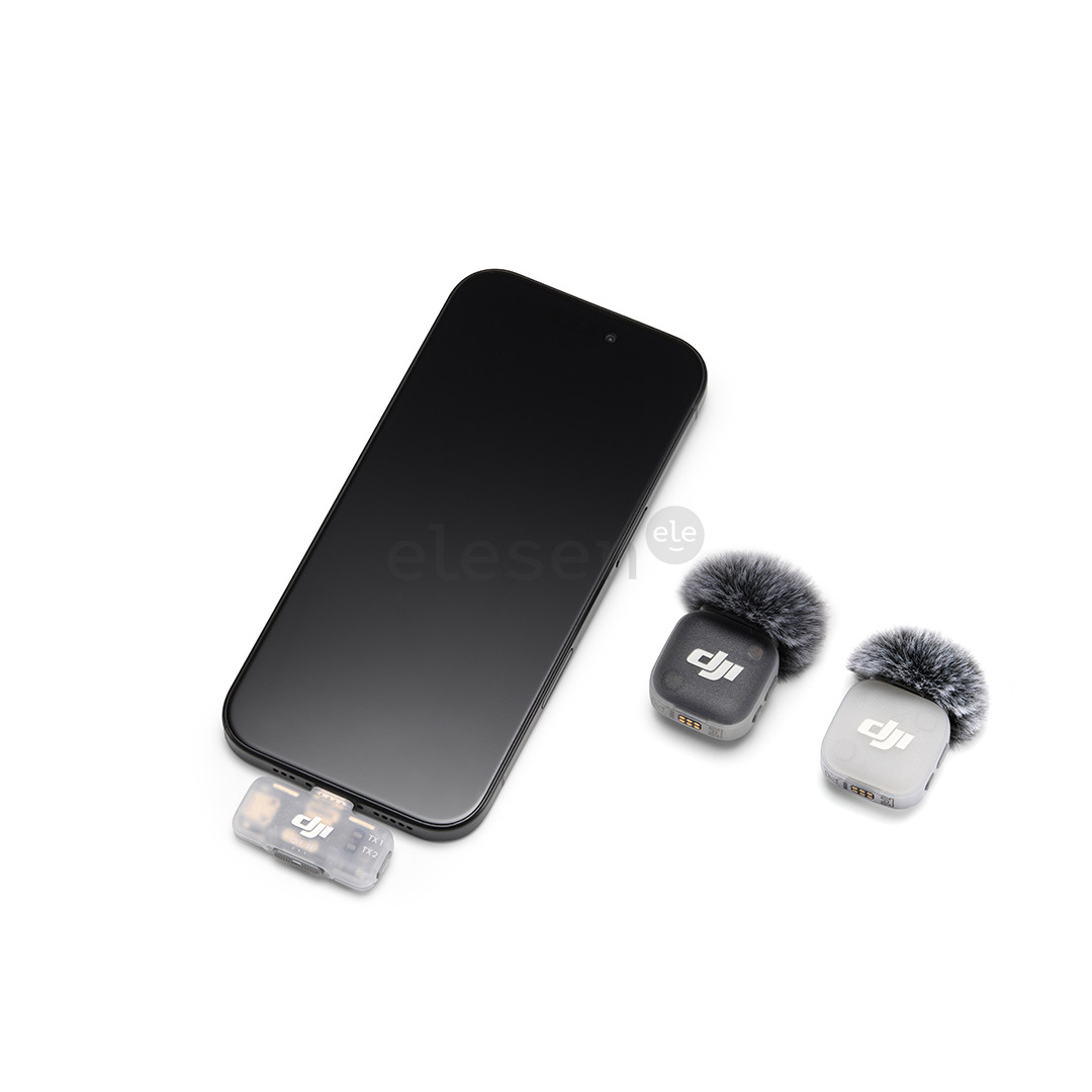 Dji Mic Mini 2, 2TX 1MRX, gray - Wireless microphone