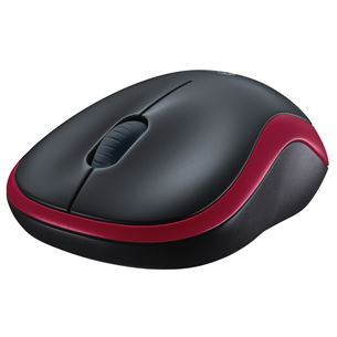 Logitech M185, raudona - Belaidė pelė