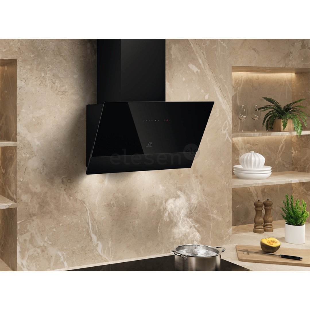 Electrolux, 615 m³/val., plotis 59,8 cm, juodas - Gartraukis