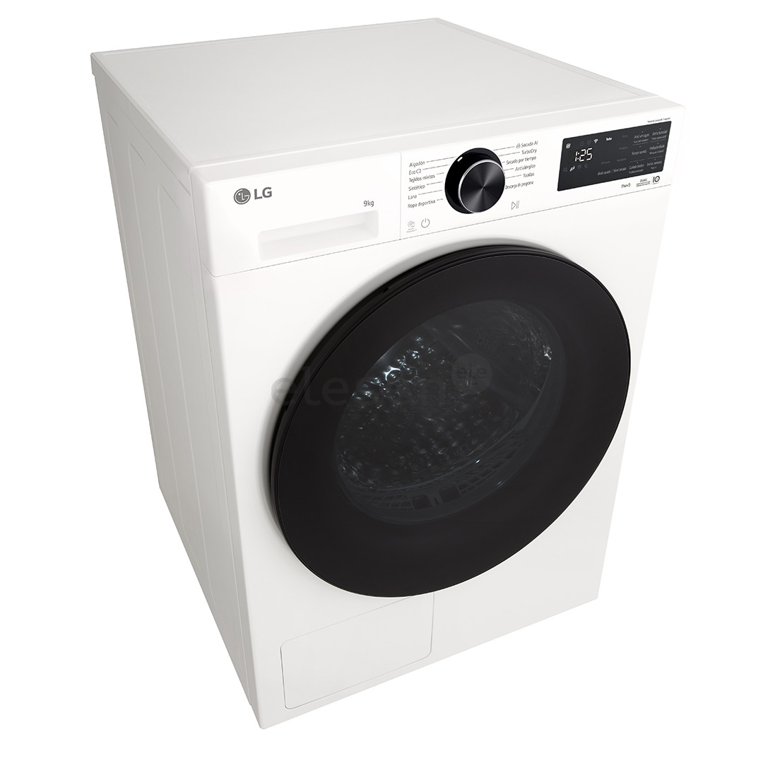 LG, Heat pump, 9 kg, depth 61.5 cm - Clothes dryer