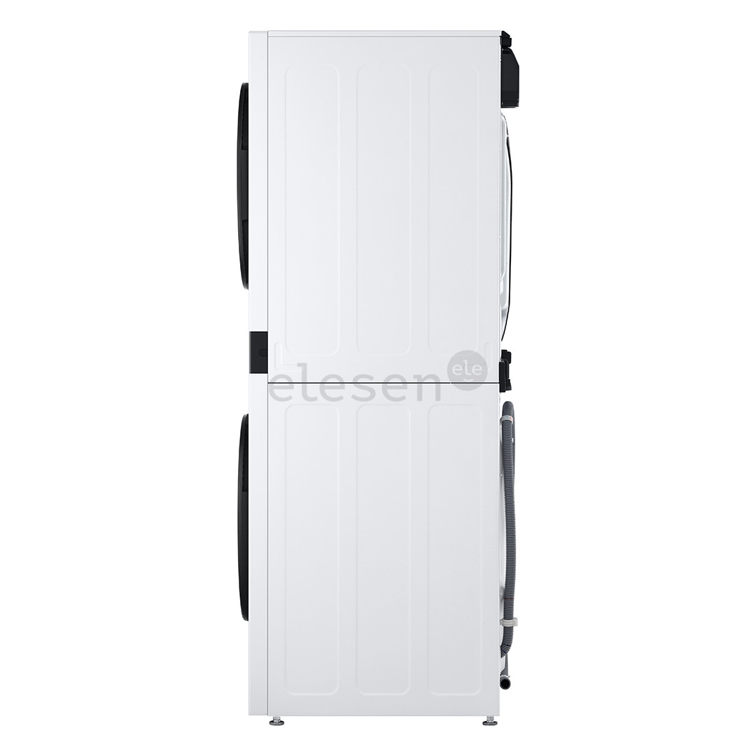 LG WashTower, 12 kg + 10 kg, depth 66 cm, 1400 rpm - Washing machine + Clothes dryer