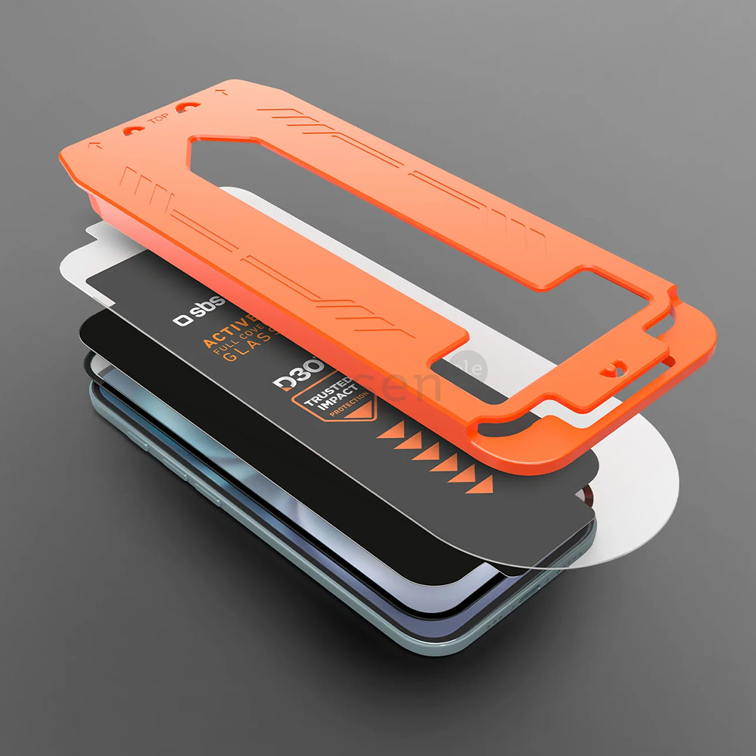 SBS D3O Screen Protector with Applicator, Samsung S26 Ultra, black - Screen protector
