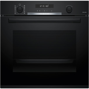 Bosch, Series 6, pyrolytic cleaning, 71 L, black - Built-in oven HBG378AB4
