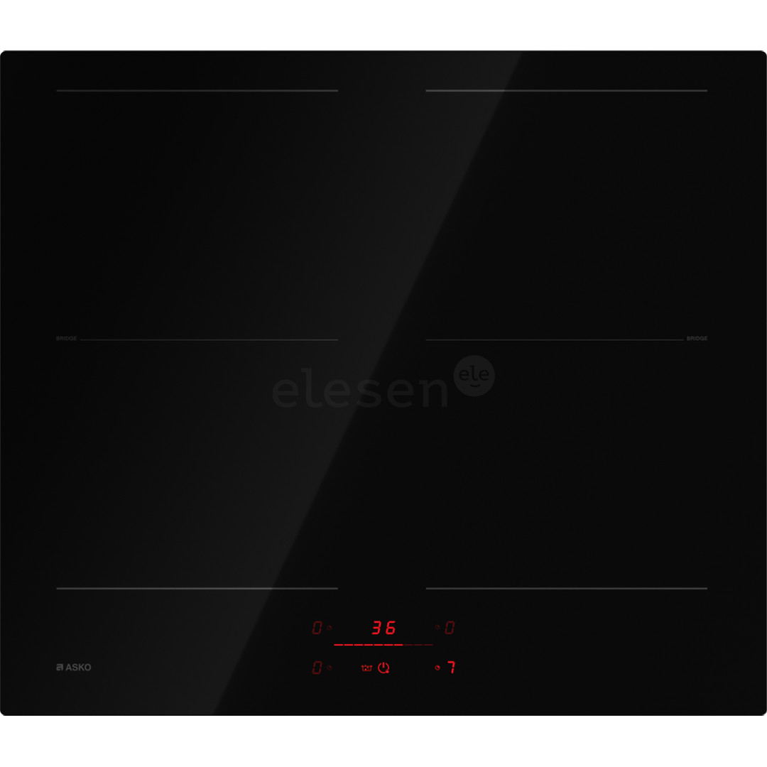 Asko, frameless, width 60 cm, black - Built-in induction hob