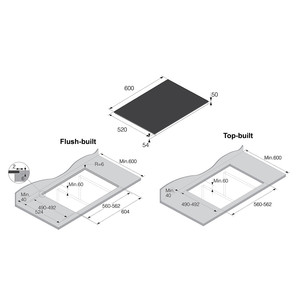 Asko, frameless, width 60 cm, black - Built-in induction hob