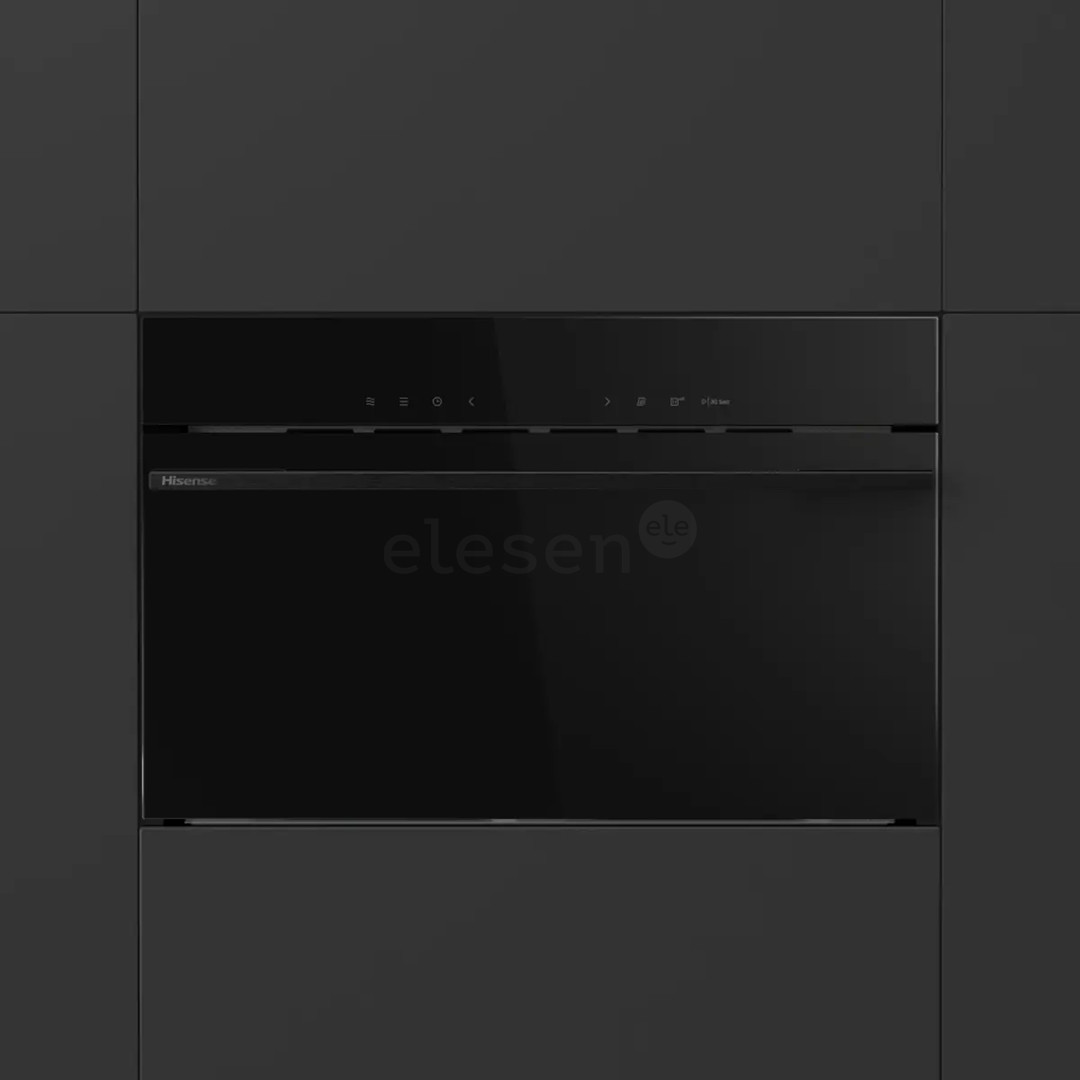 Hisense Hi6, 34 L, 900 W, black - Built-in microwave oven with grill