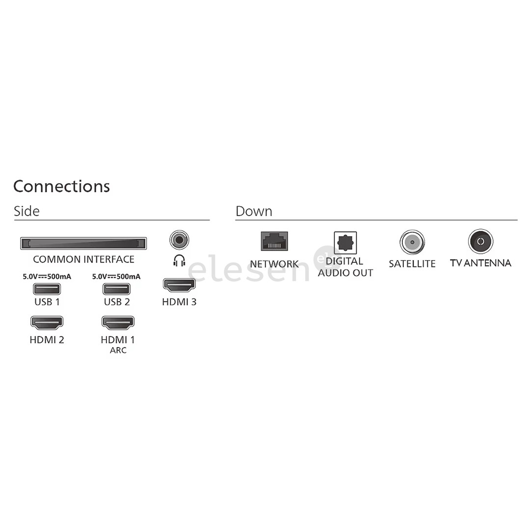 Philips PFS6050, 32'', LED, FHD, tamsiai pilkas - Televizorius