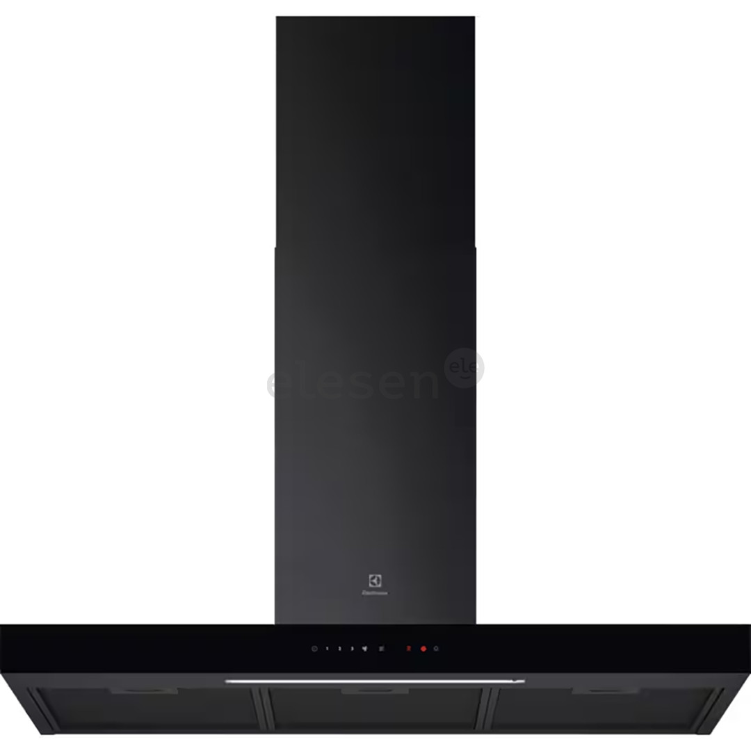 Electrolux 700 Series, Hob2Hood, 730 m³/val., plotis 89,8 cm, juodas - Gartraukis