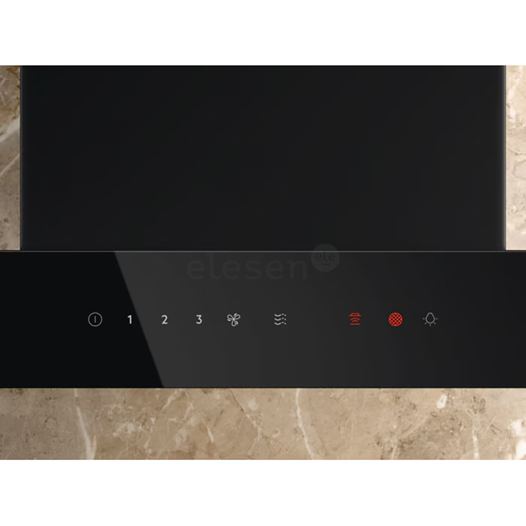Electrolux 700 Series, Hob2Hood, 730 m³/val., plotis 89,8 cm, juodas - Gartraukis