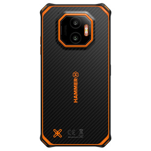 HAMMER Energy X2 5G, 6GB, 128GB, juodas/oranžinis - Išmanusis telefonas