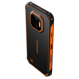 HAMMER Energy X2 5G, 6GB, 128GB, juodas/oranžinis - Išmanusis telefonas