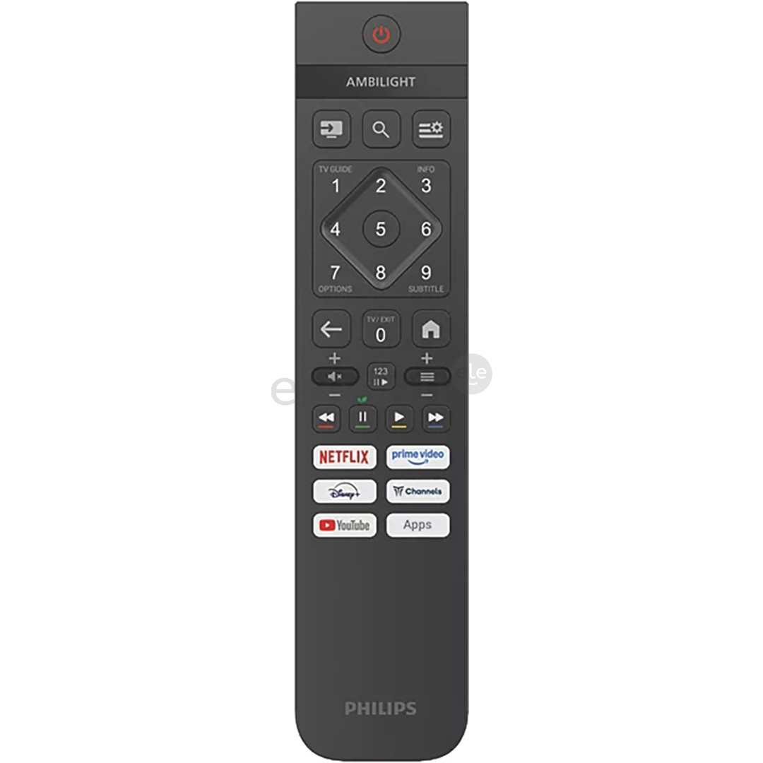 Philips PUS7001, 43", 4K UHD, LED LCD, juodas - Televizorius