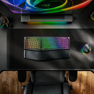 Razer Pro Type Ergo, tactile, US, juoda - Belaidė klaviatūra