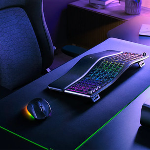 Razer Pro Type Ergo, tactile, US, juoda - Belaidė klaviatūra