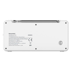 Blaupunkt DR6, baltas - Nešiojamasis radijas