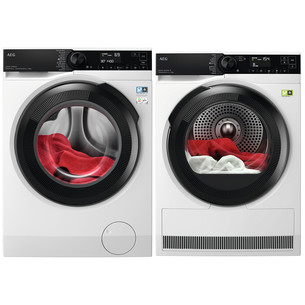 AEG 8 кг + 8 кг - Стиральная машина + сушильная машина LFR73844VE+TR8384CE