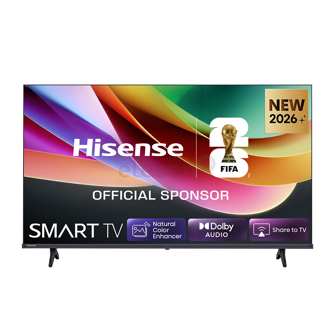 Hisense A4S, 40'', Full HD, LED LCD, juodas - Televizorius