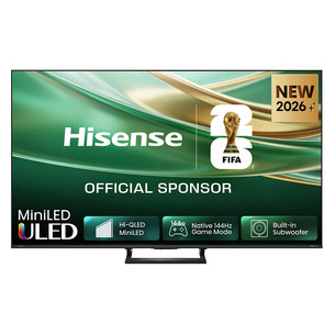 Hisense E8S, 55'', 4K UHD, ULED Mini LED, juodas - Televizorius 55E8S