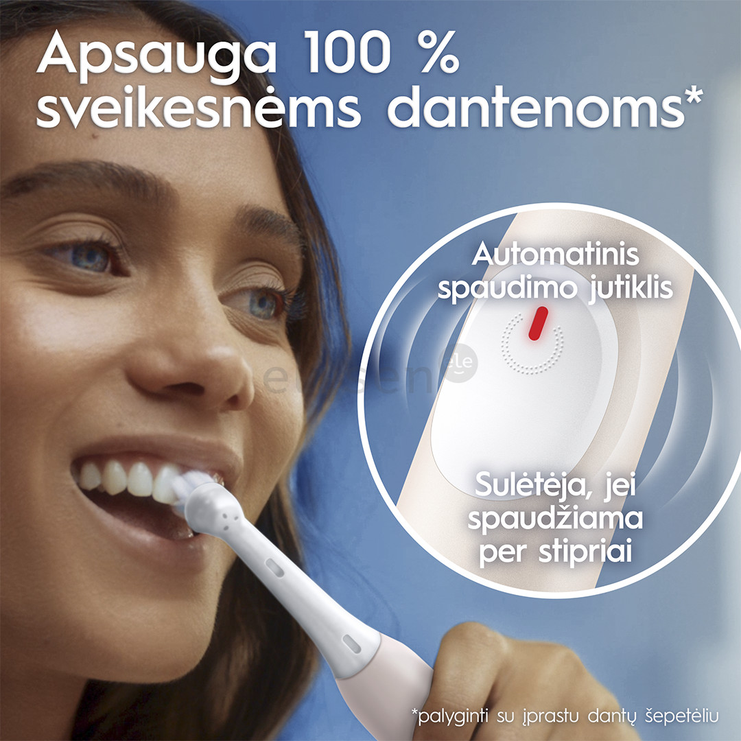 Braun Oral-B iO2, rožinio aukso spalvos - Elektrinis dantų šepetėlis