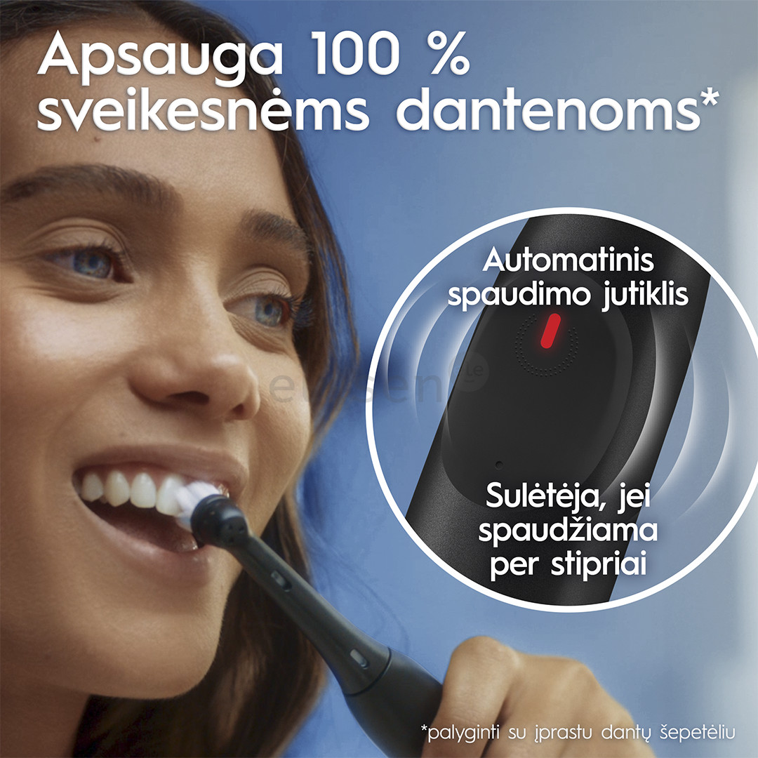 Braun Oral-B iO2, kelioninis dėklas, juodas - Elektrinis dantų šepetėlis