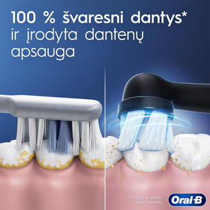 Braun Oral-B iO2, kelioninis dėklas, juodas - Elektrinis dantų šepetėlis