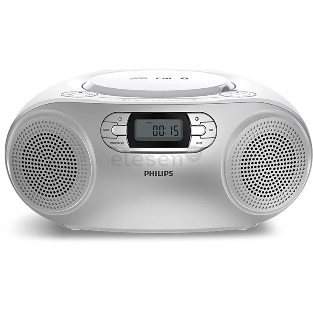 Philips CD Soundmachine TAZ2000, sidabro spalvos/balta - Magnetola TAZ2000S/10