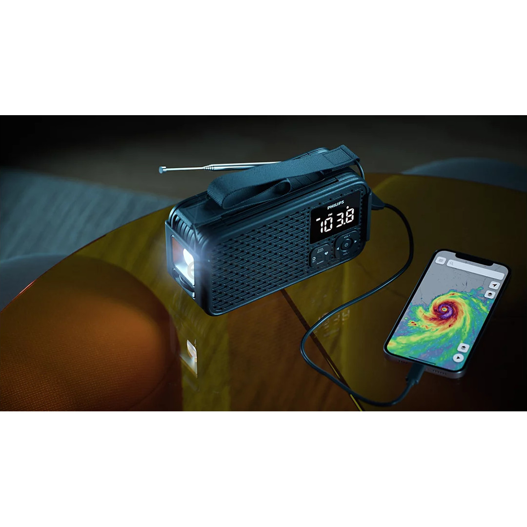 Philips Emergency radio TAR3500, черный - Портативное радио
