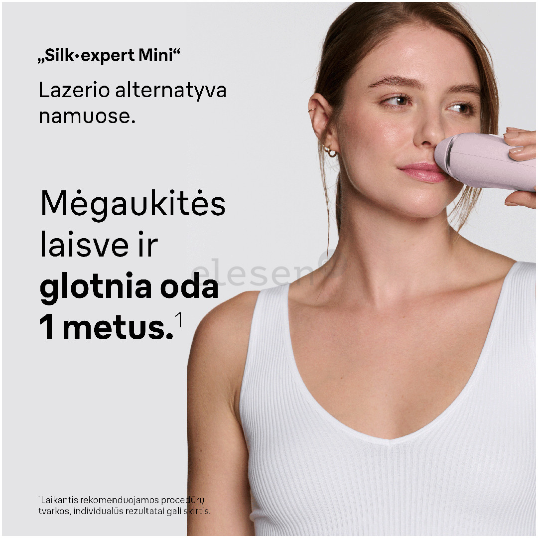 Braun Silk-expert Mini, rožinis - Fotoepiliatorius