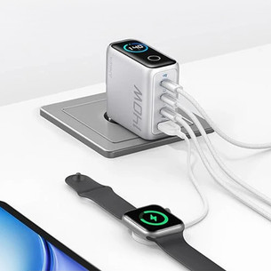 Anker 4-Port Foldable PD 3.1 USB-C GaN Charger, 140W, silver - Charger