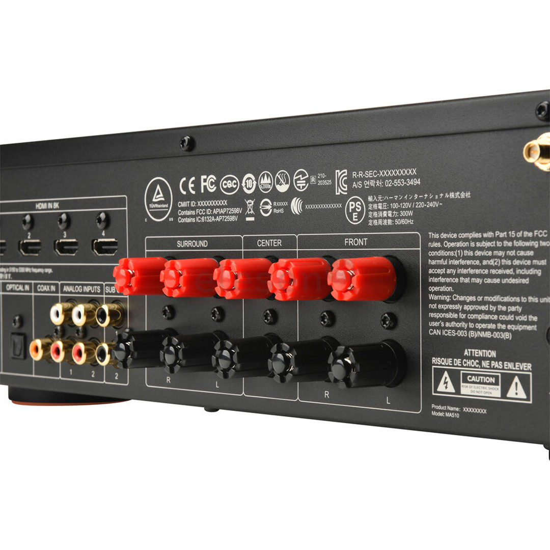 JBL MA510, 5.2, 8K, white/black - Receiver