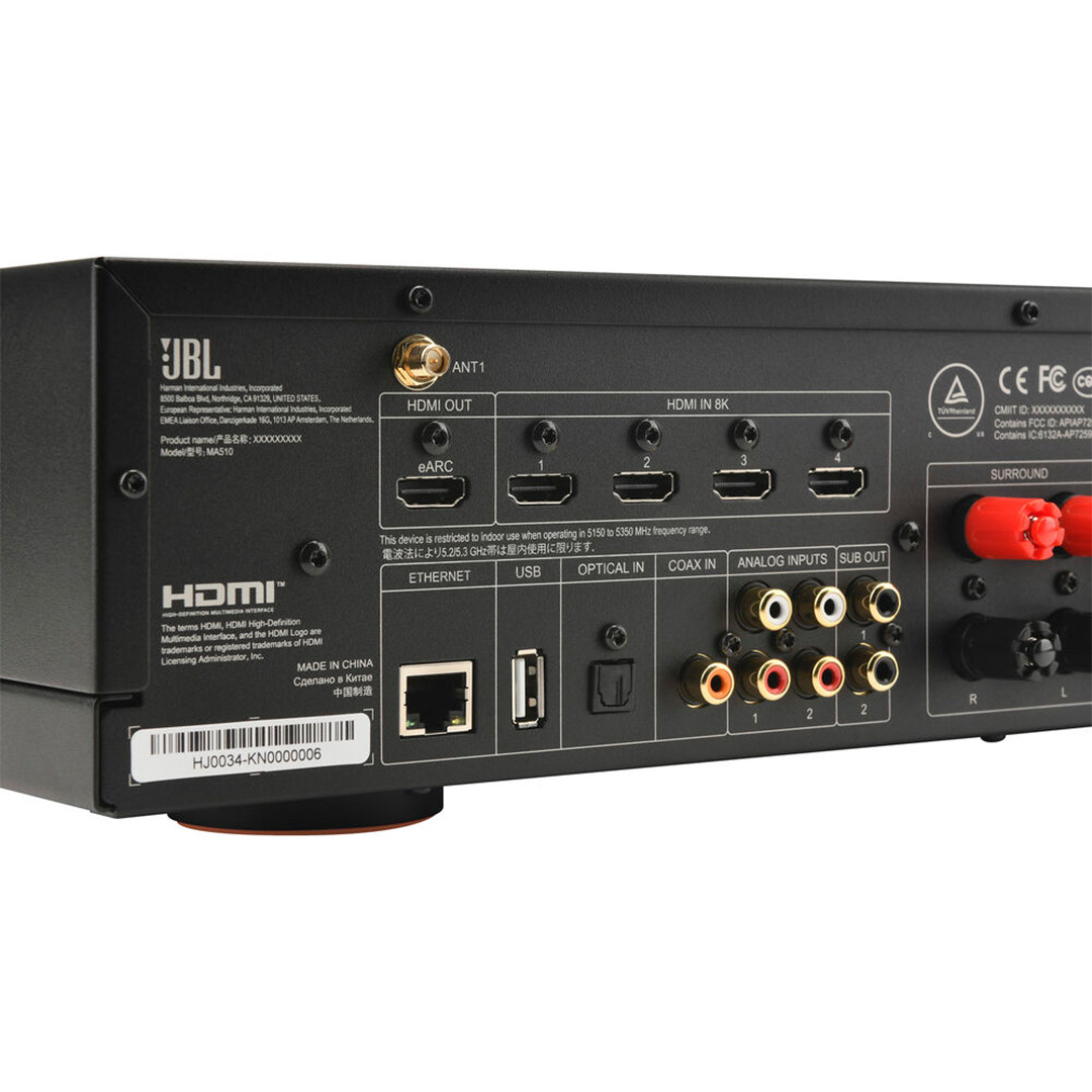 JBL MA510, 5.2, 8K, white/black - Receiver