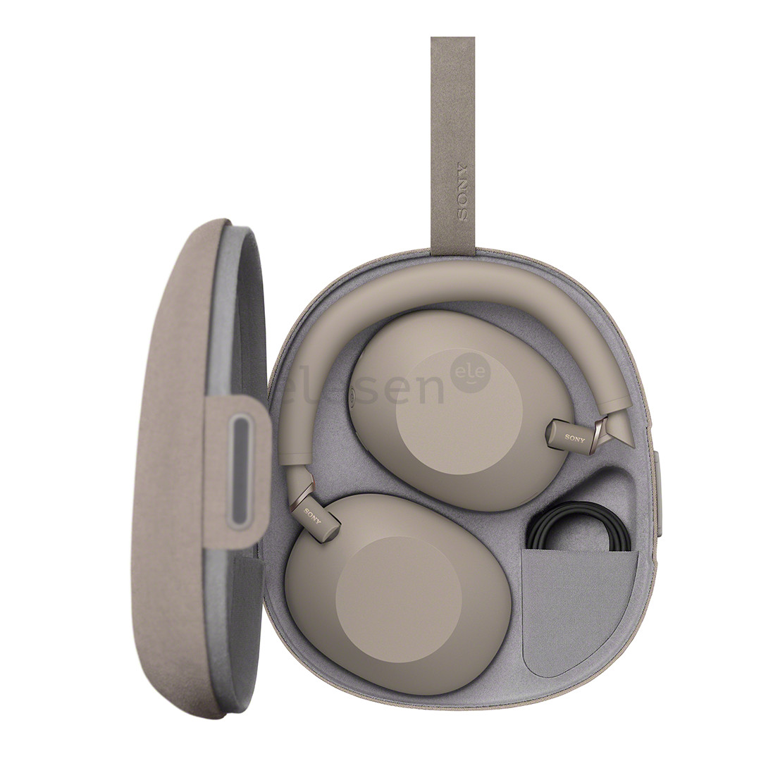 Sony WH-1000XM6, бежевый - Беспроводные наушники